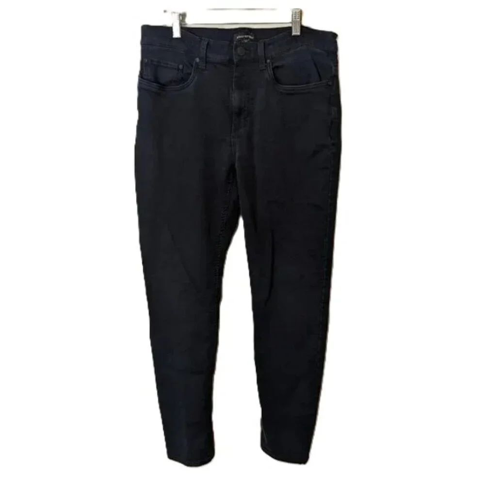 Banana Republic‎ Men's Jeans Black Stretch Straight Leg 34/32 Preppy